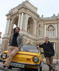 För två år sedan startade Gustav Henman och Andreas Flodström från Chalmers IT-bolaget Beetroot Resources i Ukraina. Foto: Hanna Pysana.