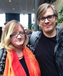 Karin Karlsson och Balder Lindegård på Infotiv.