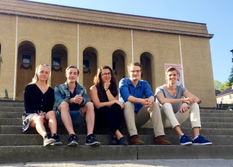 Malin Kjällström, Andreas Rolén, Isabella Carlsson, Viktor Möller och Linus Olsson. Foto: Linus Olsson